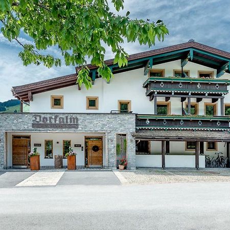 Pension Restaurant Dorfalm Leogang Buitenkant foto