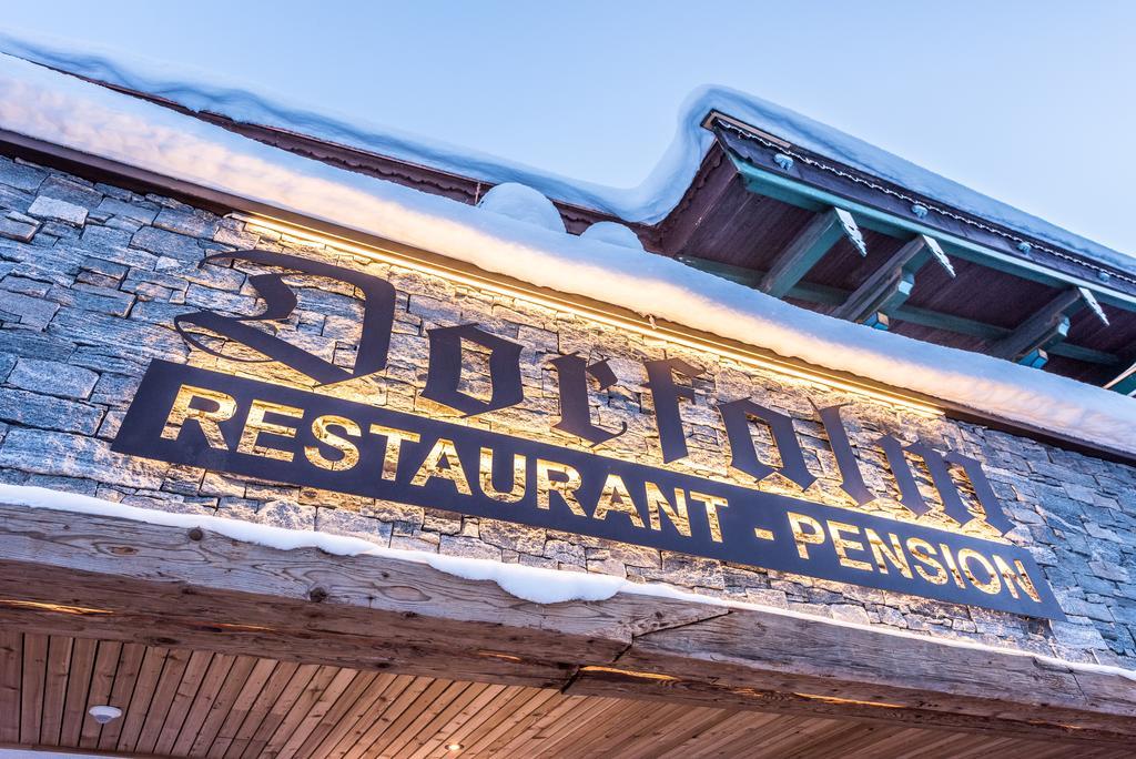 Pension Restaurant Dorfalm Leogang Buitenkant foto